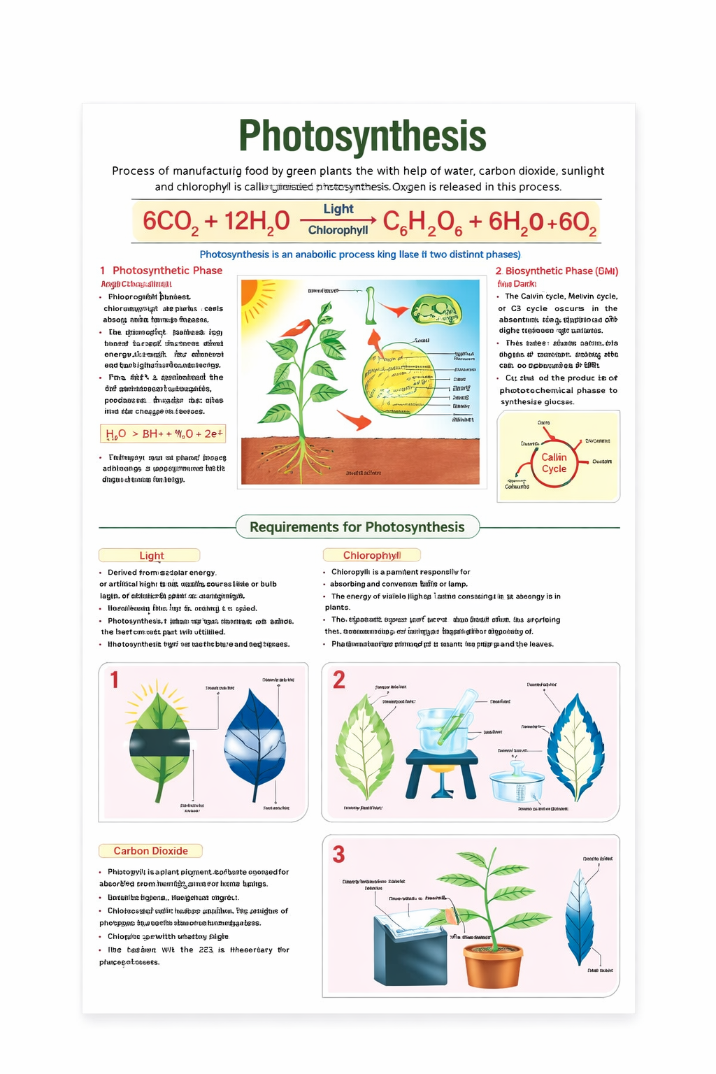 Photosynthesis Chart