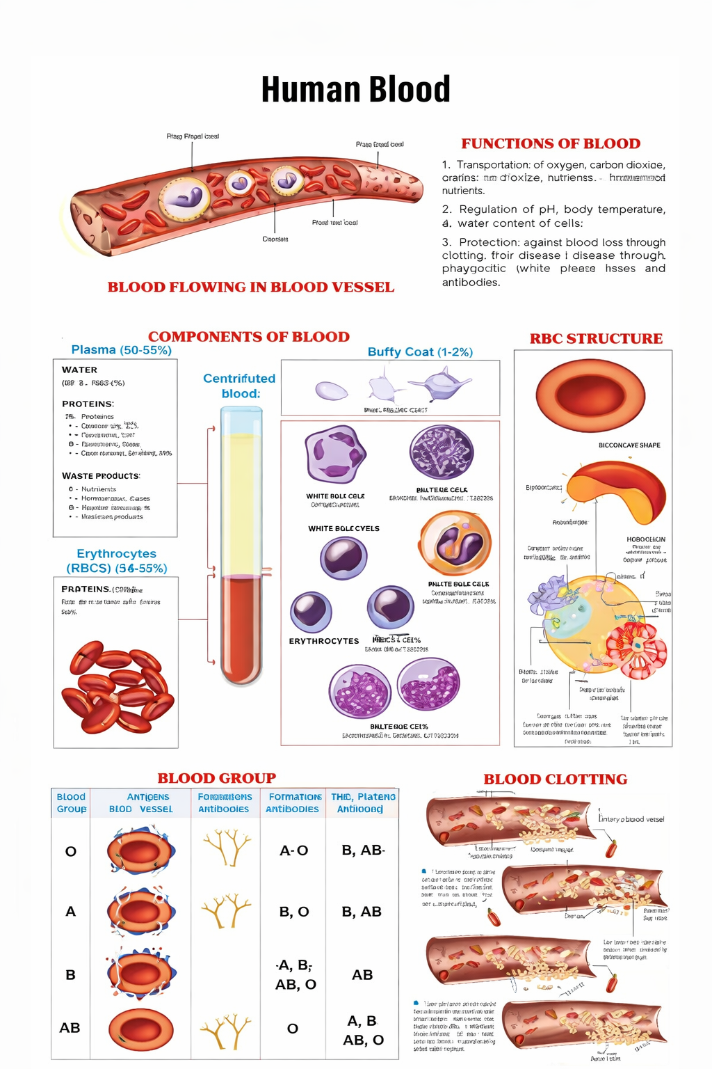 Human Blood Chart