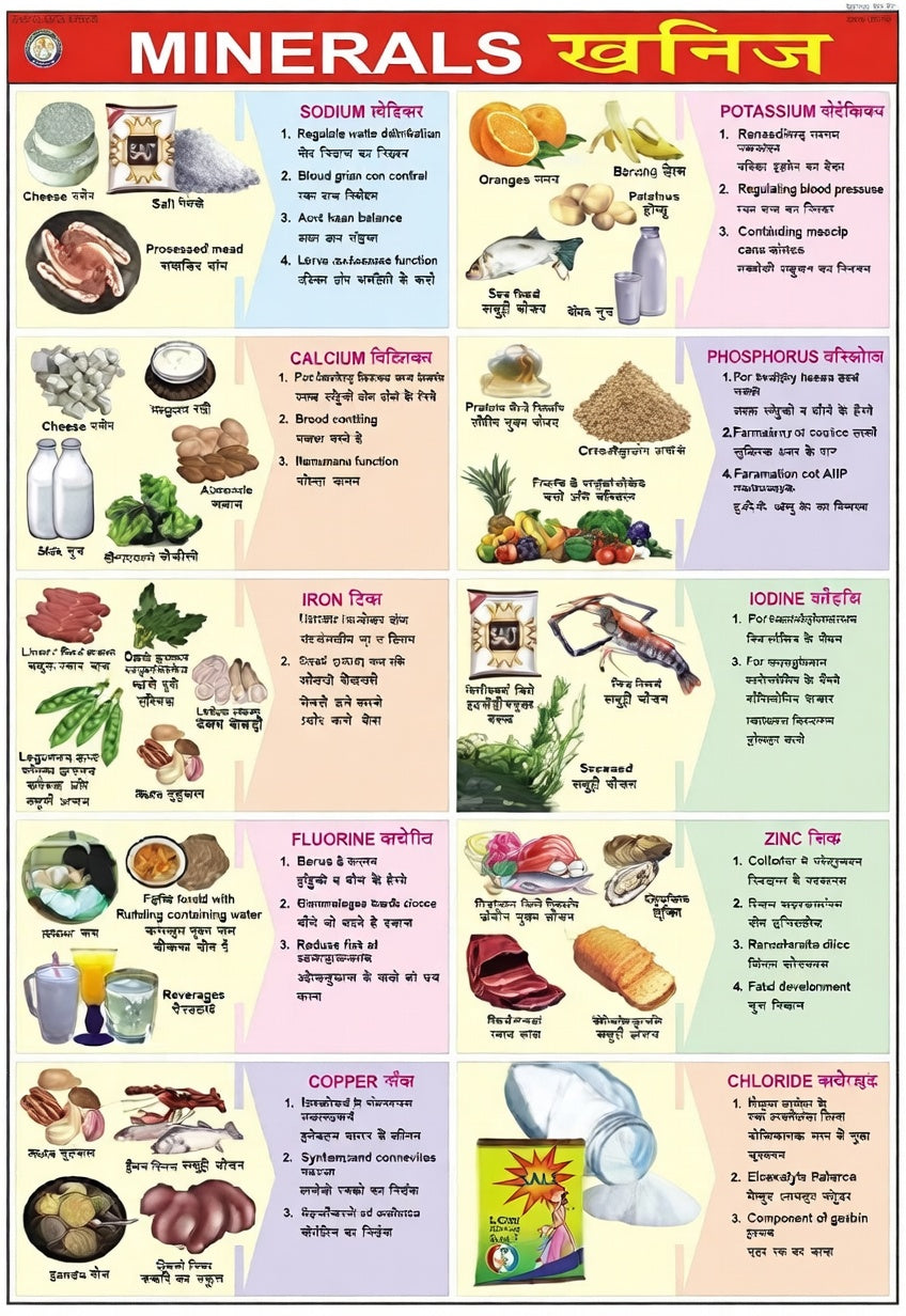 Minerals Chart