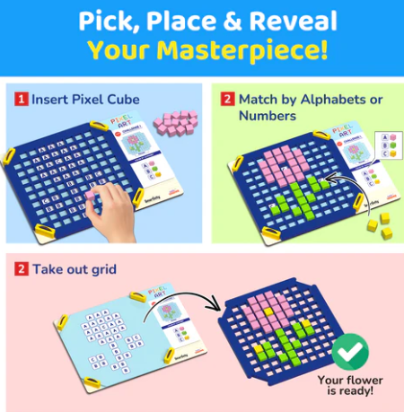 Pixel Art | 3-8 years | DIY Activity Kit