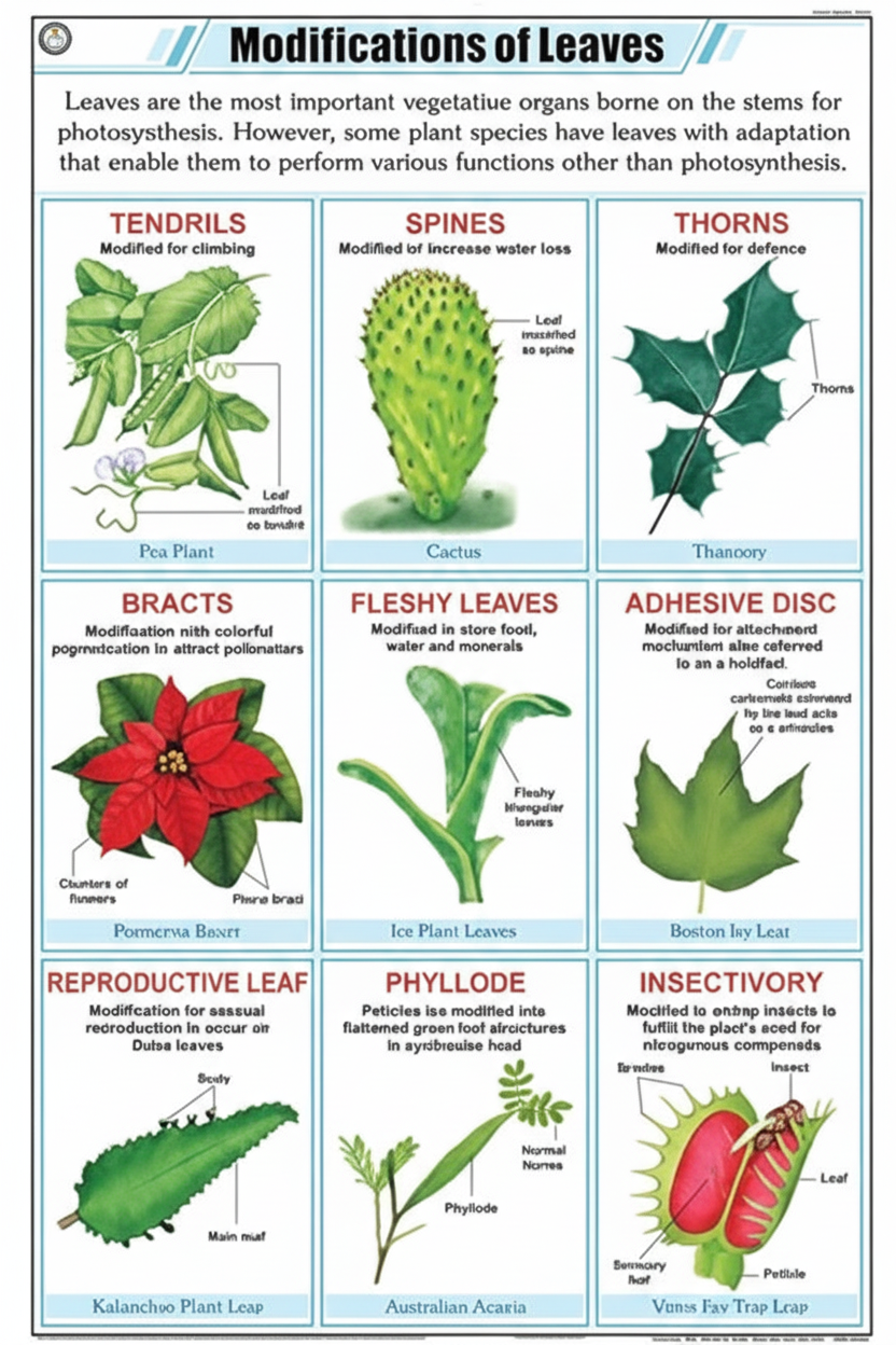 Leaf Modification Chart
