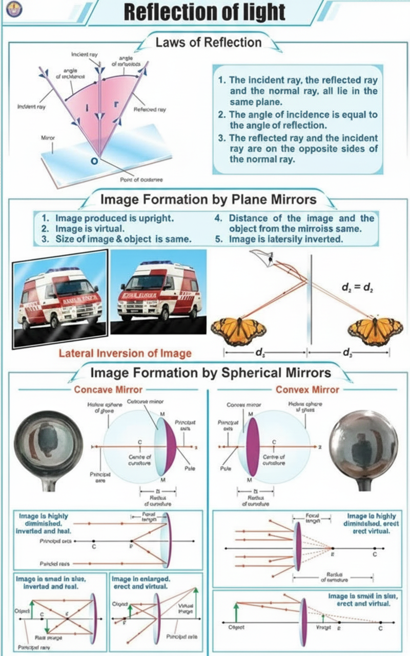 Reflections of Light Chart