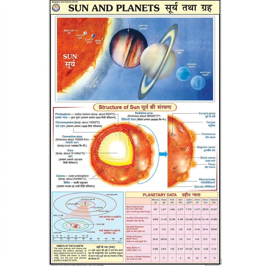 Sun and Planets Chart