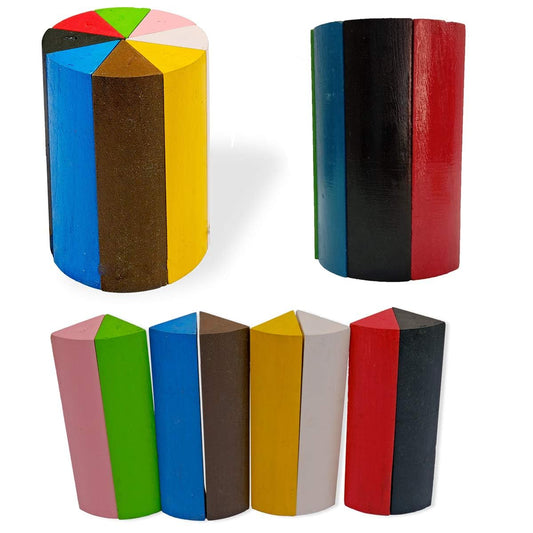 Cylinder Cuts in Eight Parts