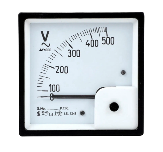 Analog Voltmeter Panel Type 500V AC DC
