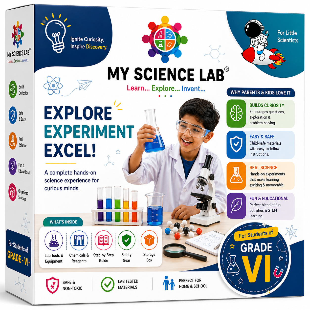 MY SCIENCE LAB® Grade 6 Science Experiment Kit | STEM Learning Kit for Student | Hands-On Science Activities for Home & School