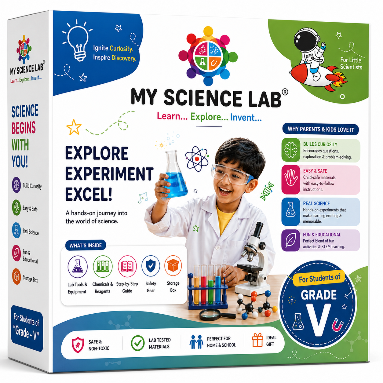 MY SCIENCE LAB® Grade 5 Science Experiment Kit | STEM Learning Kit for Student | Hands-On Science Activities for Home & School
