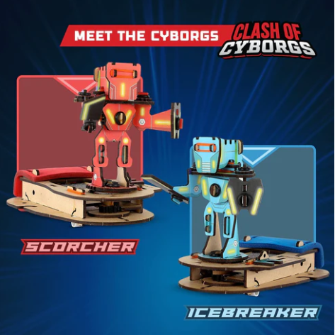 STEAM Warriors: Clash of Cyborgs | 6-10 Years | DIY STEM Construction Toy