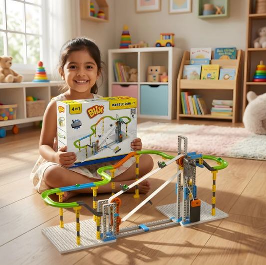 BLIX MARBLE RUN 2 - MOTORIZED STEM CONSTRUCTION TOY FOR KIDS (8+ YEARS)