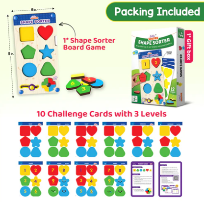 Shape Sorter | 2-6 years | DIY Activity Kit