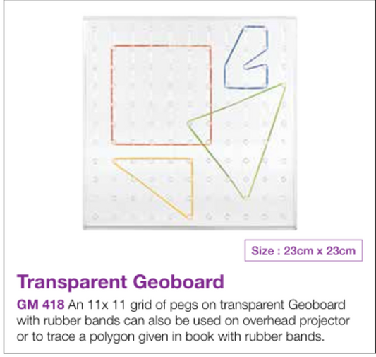 Transparent Geoboard